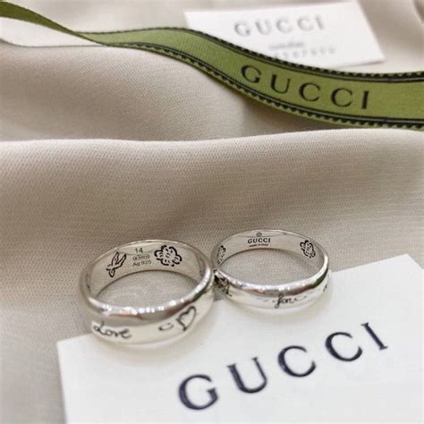 gucci initial ring|gucci ring couple.